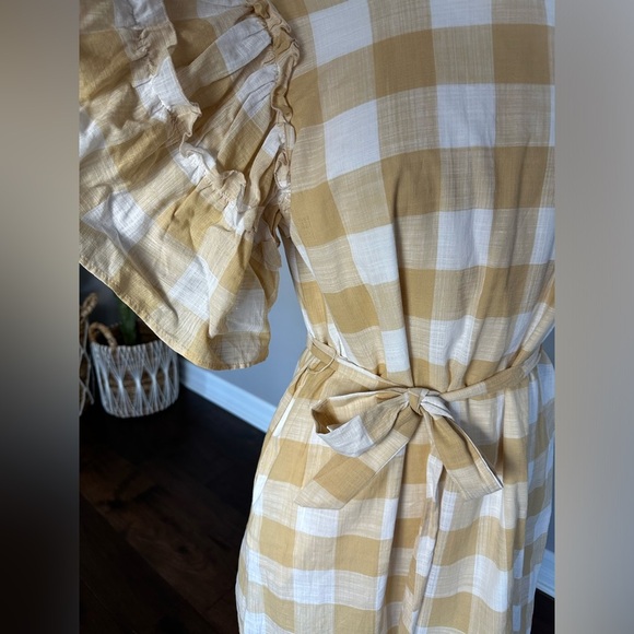 NWTs A New Day Target 🎯 Preppy Gingham Cotton Ruffle Dress - Picture 3 of 12